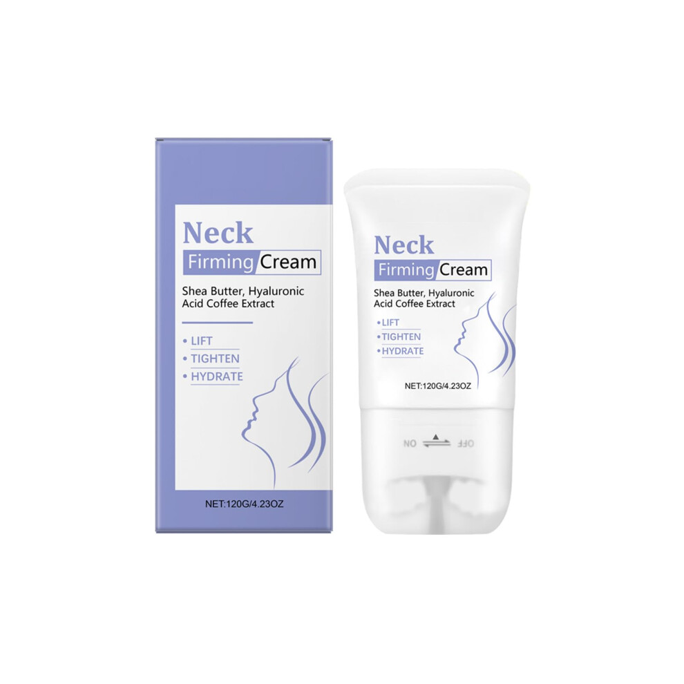 Cream Neck Firming With Roller Applicator And Hyaluronic Acid For Wrinkles, Lifting And Hydration, 4.23 Oz