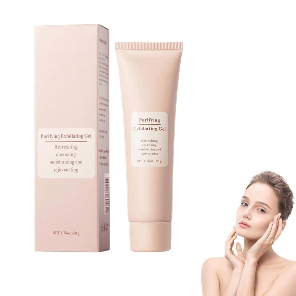 Gentle Enzyme Exfoliating Gel Facial Scrub for Face and Body, Hydrating Skin Care 1.76oz