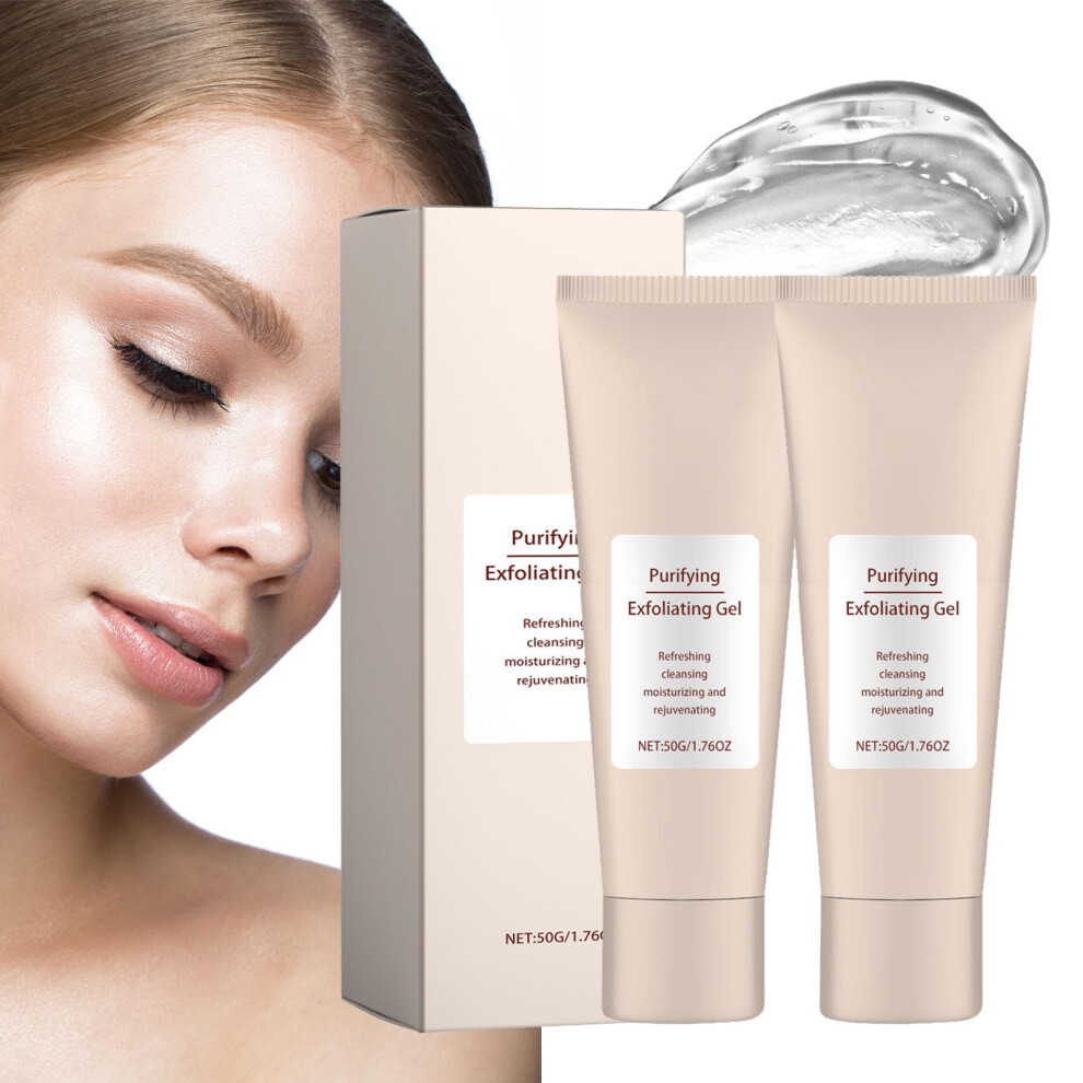 Exfoliating Gel and Body Scrub Set, Deep Cleansing and Hydrating for Face and Body, 2pcs