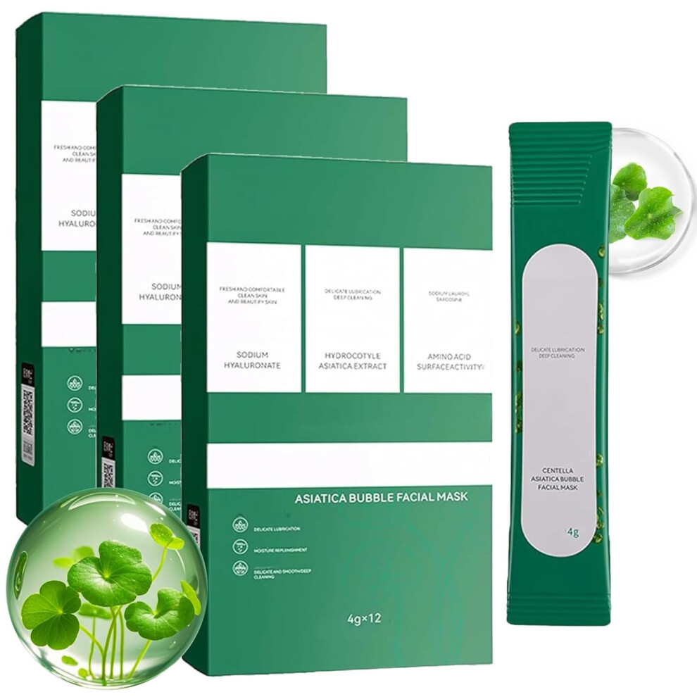 Avocado Bubble Mask 3PCS Natural Deep Cleansing Face Mask for Blackhead Removal and Hydration