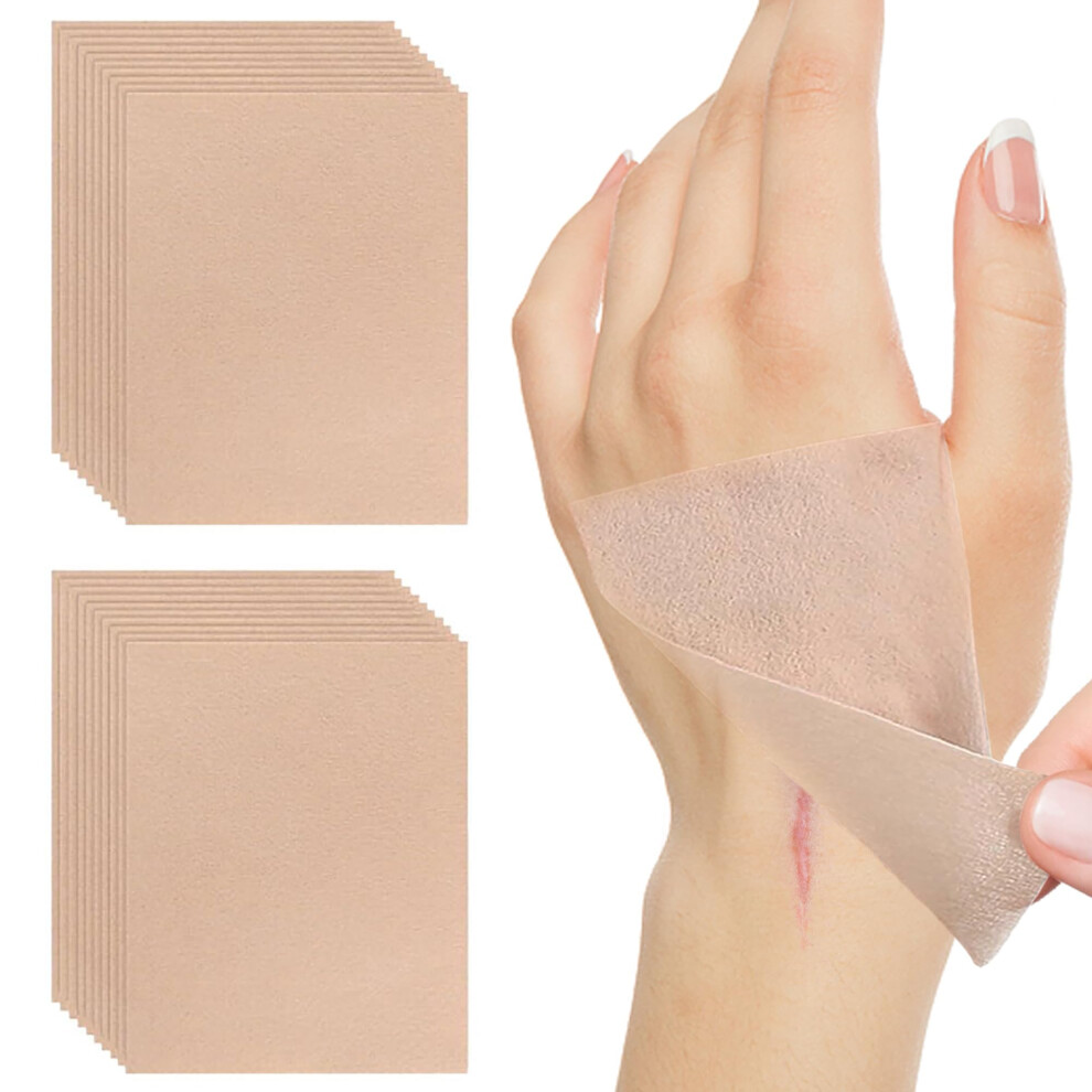 12 Pack Tattoo Cover Up Patch for Light Skin Waterproof Sweatproof Scar Concealer Tape