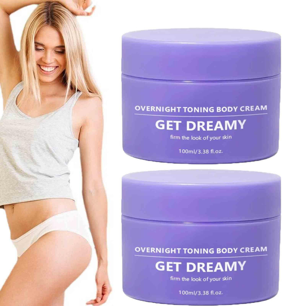 2PCS Body Firming Cream Set with Deep Hydration, Overnight Skin Toning and Elasticity Boost