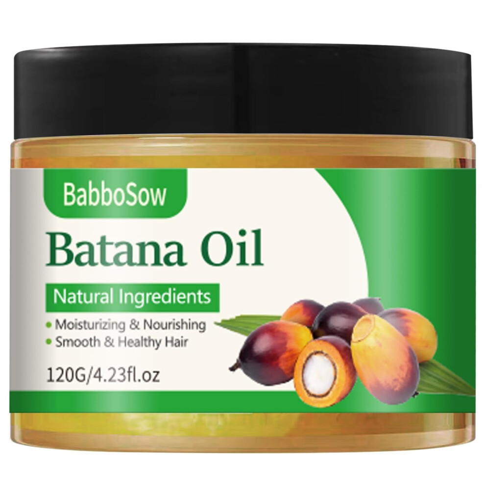 Batana Oil for Hair Growth and Thickness, 100% Natural, Repairs Damage, Boosts Shine, 4.23oz