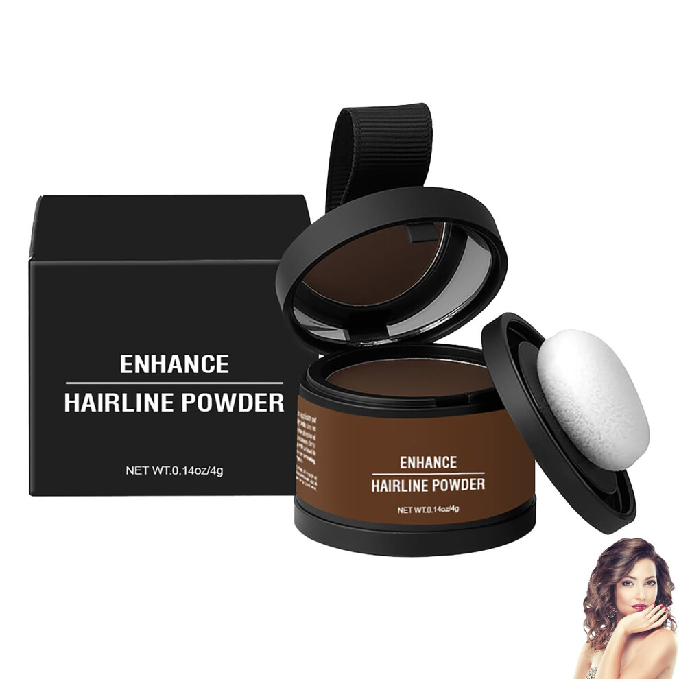 Brown Root Touch Up Powder With Mirror Ash Instant Coverage Hairline Concealer For Thinning Hair