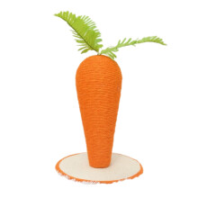 Carrot Scratching Post for Cats, Large Sisal Rope, Durable WearResistant Scratcher, Climbing Exercise Toy Protects Couch