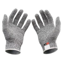 5 Level Safety AntiCut Work Gloves Grey Cut Resistant Gloves Size XXS Kitchen Garden