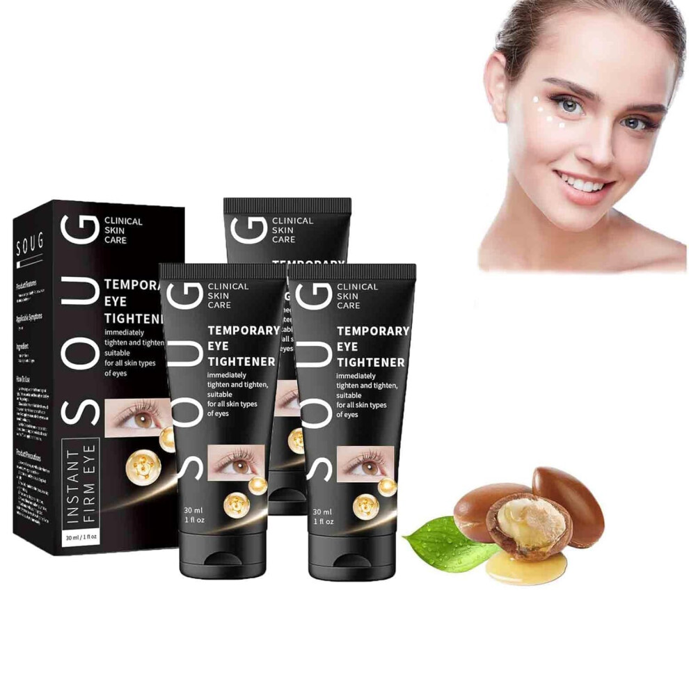 Cream/Dark 3Pcs Instant Firming Eye For Circles And Puffiness With Hydration And Antiwrinkle Care