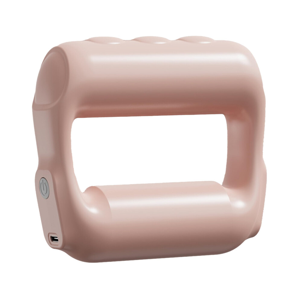 Back Massager with USB Fast Charging, Ergonomic Handheld Electric Body Massager in Pink for Muscle Relief