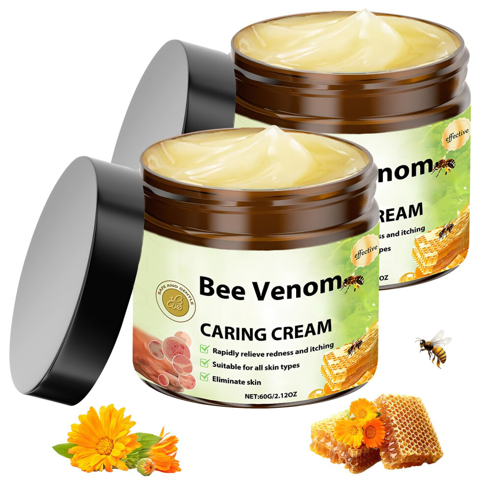 Cream Bee Venom 2Pcs Deep Hydration Antiaging Face Moisturizer With Gentle Natural Formula