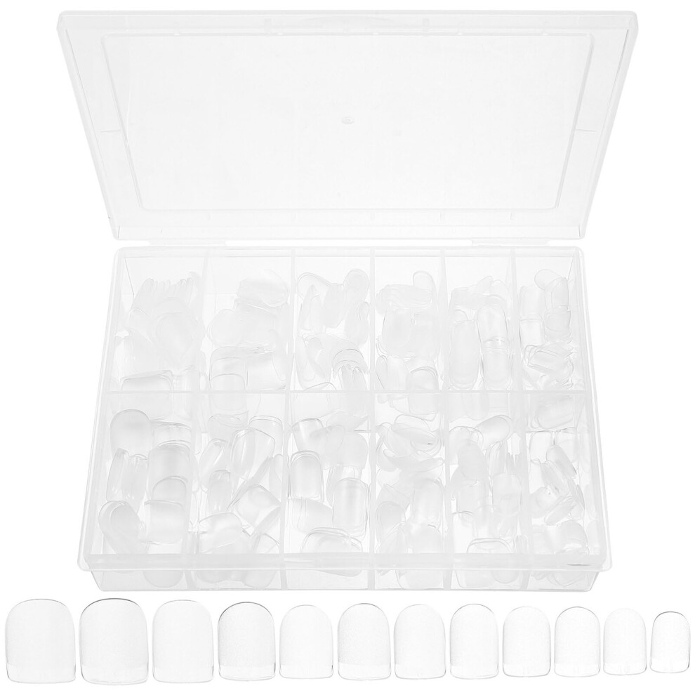 504pcs Press On Nails Full Cover Fake Nails Set Short Matte Tips Wide Size Range for Salon Look