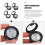 8 Pcs Empty Makeup Containers Compact Refillable Eyeshadow Palette Round Travel Cosmetic Pots 4