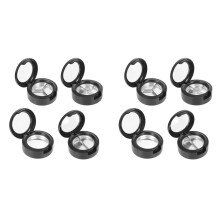 8 Pcs Empty Makeup Containers Compact Refillable Eyeshadow Palette Round Travel Cosmetic Pots