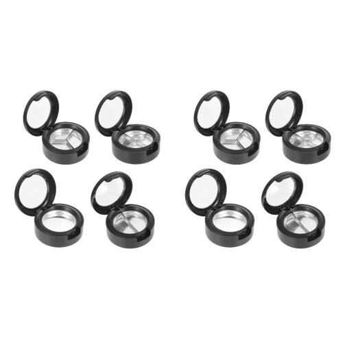 8 Pcs Empty Makeup Containers Compact Refillable Eyeshadow Palette Round Travel Cosmetic Pots