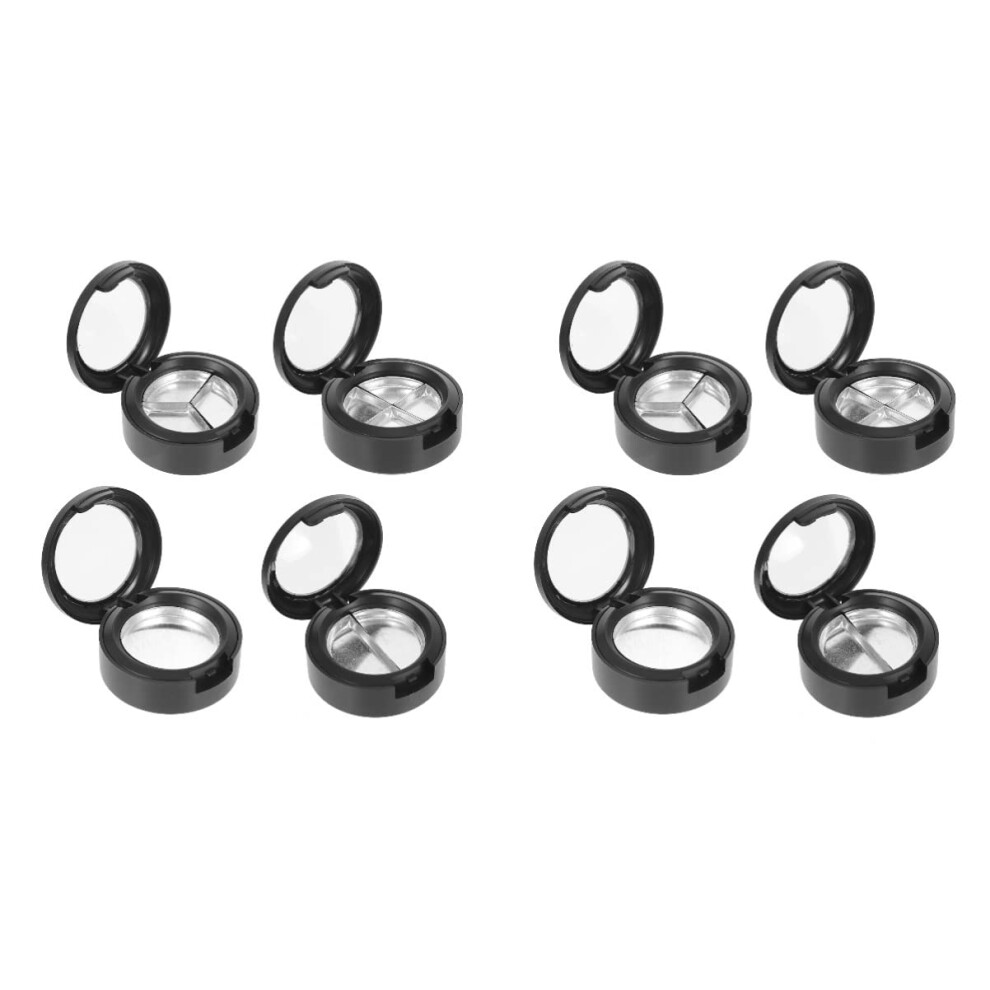 8 Pcs Empty Makeup Containers Compact Refillable Eyeshadow Palette Round Travel Cosmetic Pots