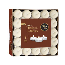 200 Pack Tealight Candles Smokeless Clean Burn Plant Based Wax Unscented Tea Lights for Weddings