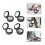 8 Pcs Empty Makeup Containers Compact Refillable Eyeshadow Palette Round Travel Cosmetic Pots 2