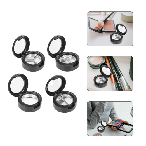 8 Pcs Empty Makeup Containers Compact Refillable Eyeshadow Palette Round Travel Cosmetic Pots 1