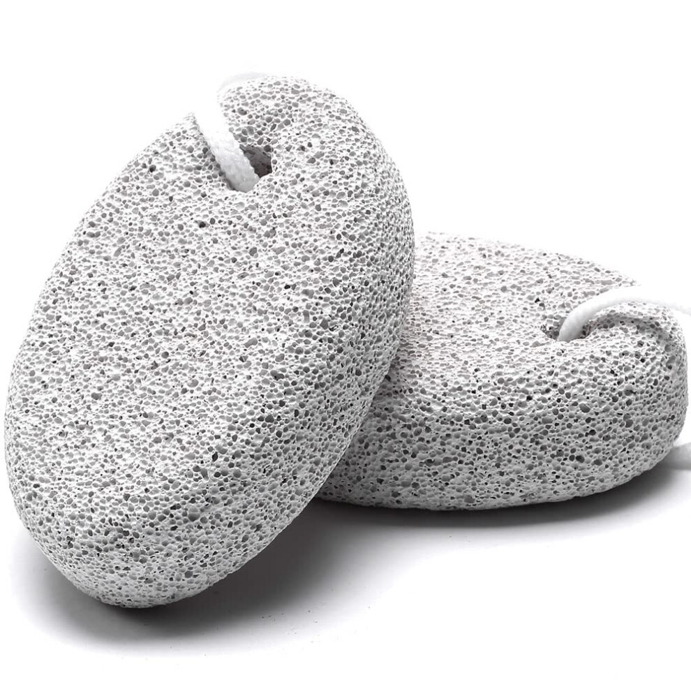 2PCS Natural Lava Pumice Stone for Feet and Hands Callus Remover Pedicure Tool for Dead Skin