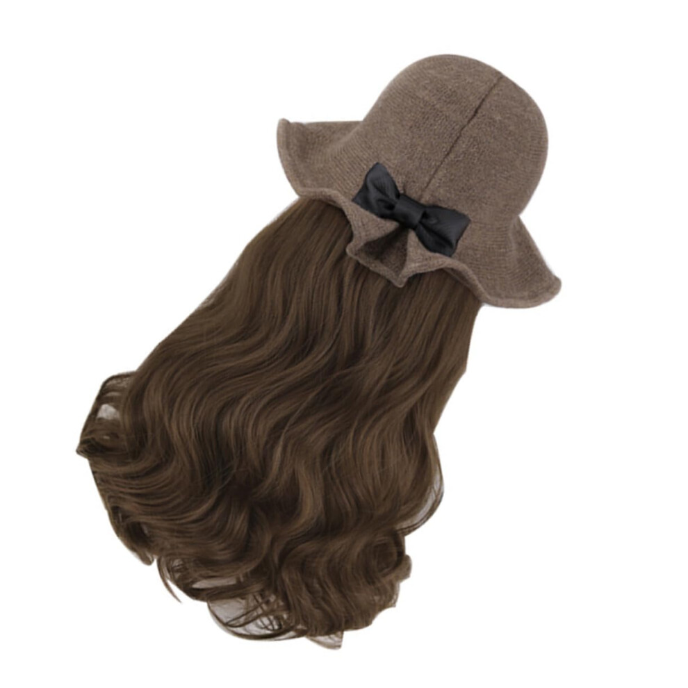 Unisex Long Curly Wig Hat For Women Synthetic Wavy Hair Natural Looking Curls For Daily Wear Or Cosplay