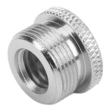 3/8" Innengewinde auf 5/8" Außengewinde Mikrofonständer Schraubadapter Silber F19A