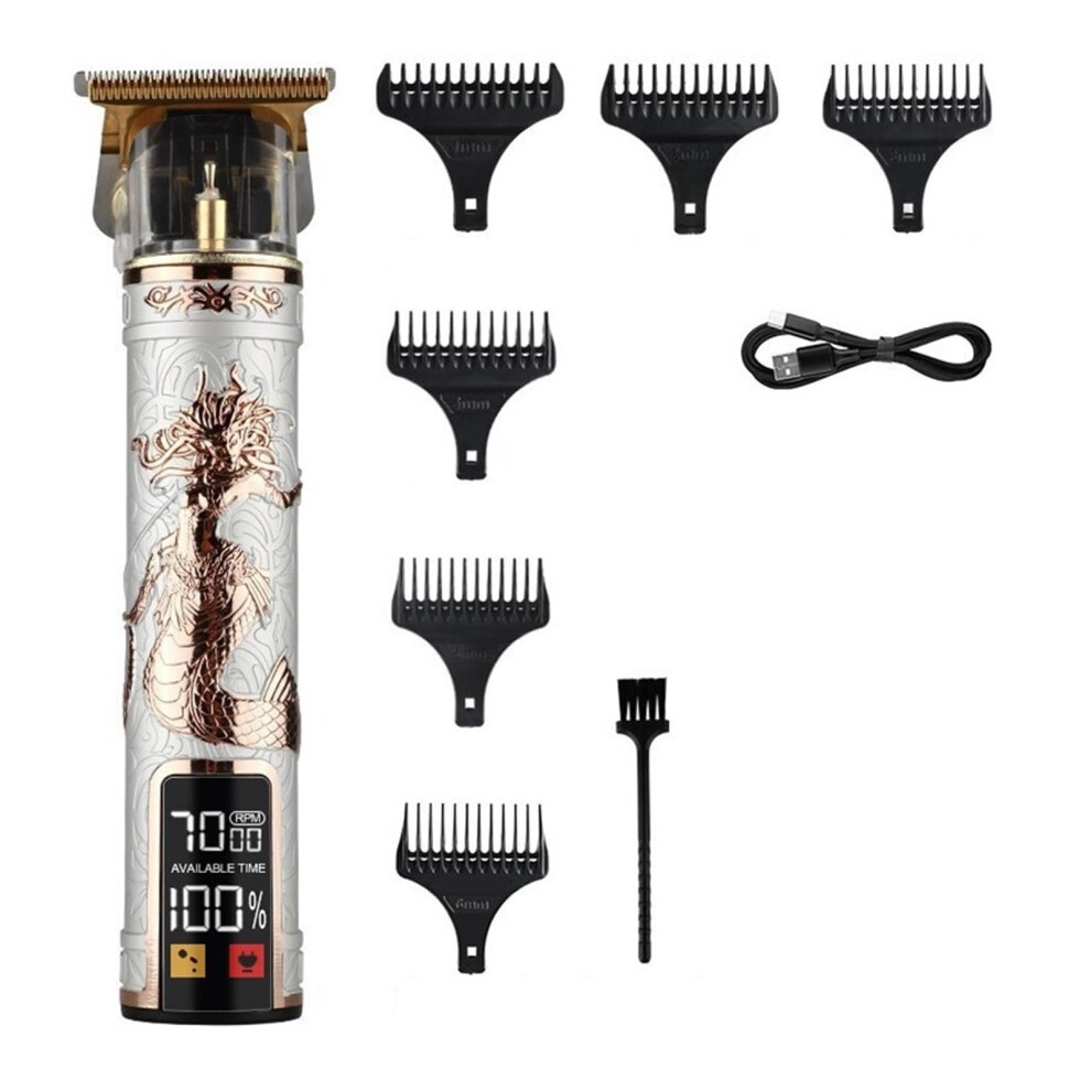 Professional Men's Hair Clipper with Precise Titanium Blade, Rechargeable Electric Hair Trimmer for Home and Travel Styling