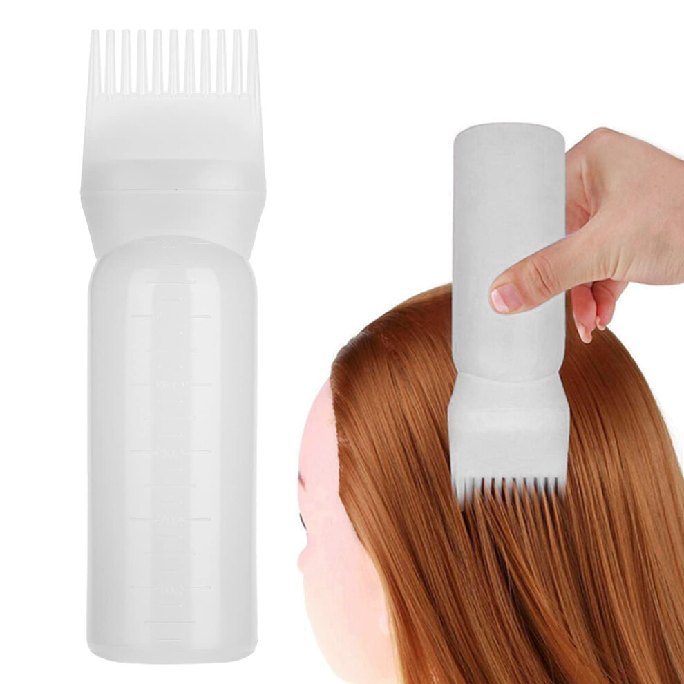 Hair Dye Brush Bottle with BuiltIn Comb, 160ml Hair Color Applicator Bottle with Measuring Scale