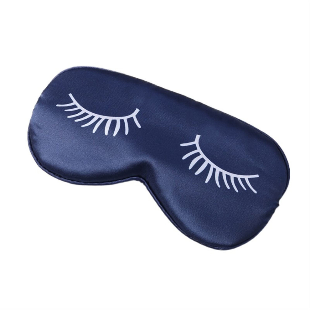 Light Silk Sleep Mask For Travel Soft Skinfriendly Fabric, Effective Blocking, Adjustable Fit, Navy
