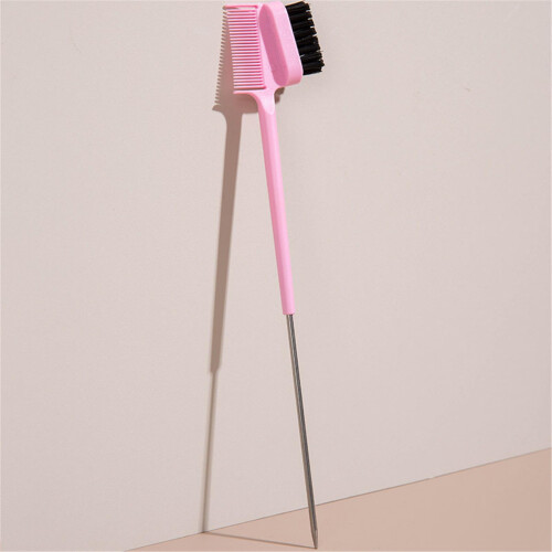Edge Control Brush with Tail Comb Dual Sided for Smooth Edge Styling and Precision Parting 2