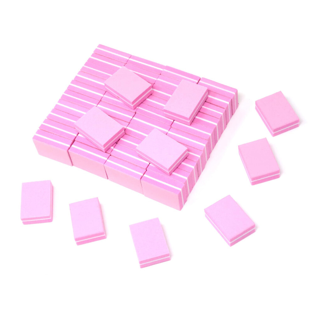 50PCS Mini Double Sided Nail File 100/180 Grit Emery Boards for Manicure Pedicure Travel Use