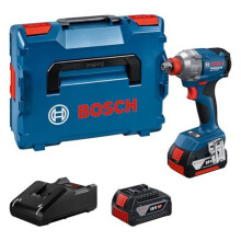 Atornilladora 2en1 inalámbrica BOSCH PROFESSIONAL - GDX 18V-285 + 2 baterías GBA 18V 4,0Ah + cargador GAL 18V + estuche + clip de cinturón