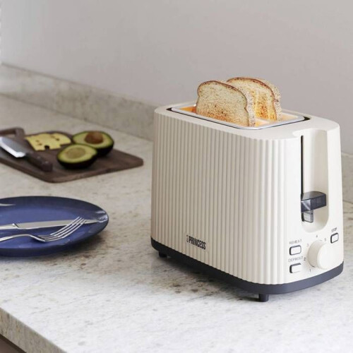 Princess Toaster - PRINCESS - Wave - 2 Schlitze - 7 Bräunungsstufen - Beige 2