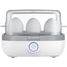 Eierkocher 6 Eier weiß LED & Ton weiß EK3164