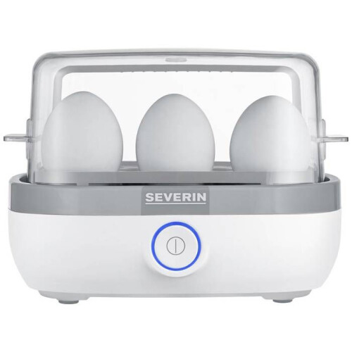 Eierkocher 6 Eier weiß LED & Ton weiß EK3164