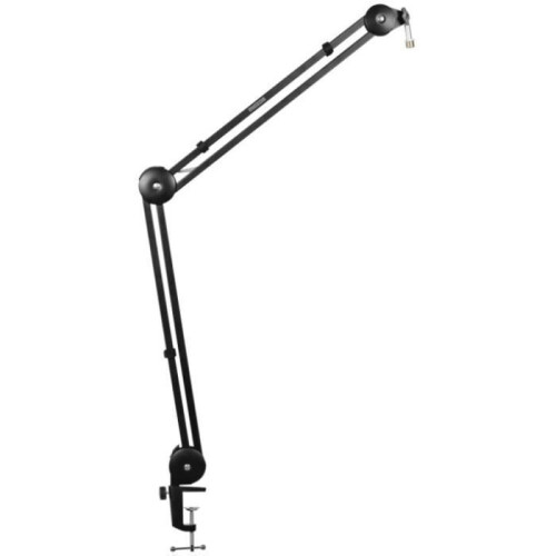 Supporto per microfono a treppiede - Mozos SB36 - metallo nero - braccio 53+56 cm - bloccaggio automatico 2