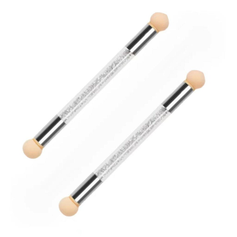 Nail Stamping Kit with Flower and Geometry Plates, DualSize Stamper, Sponge Brush and Pen