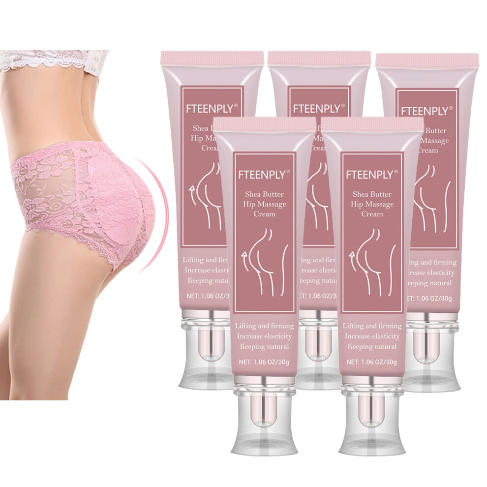 Cream Butt Enhancement For Women, Firming And Lifting Hip Lift With Plantbased Formula, 5 Pcs