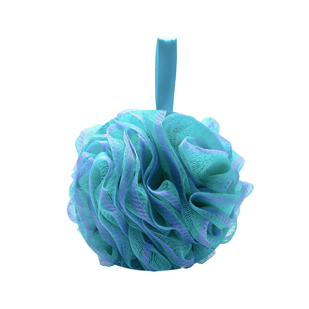 Green/Purple 60G Bath Loofah Sponge For Rich Lather And Gentle Exfoliation, Mesh Shower Pouf Border