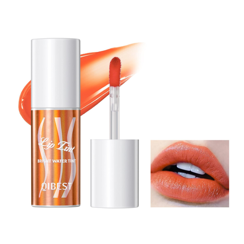 Waterproof Lip Tint and Long Lasting Lip Stain with Moisturizing Shimmery Gloss 05 Grapefruit