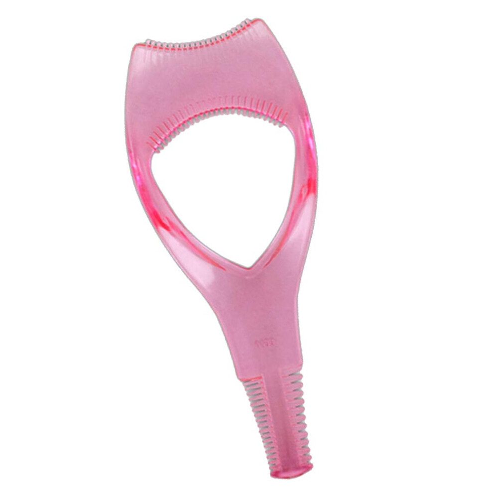 Pink Mascara Guard Applicator Tool With Eyelash Separator Comb For No Smudge Lash Application,