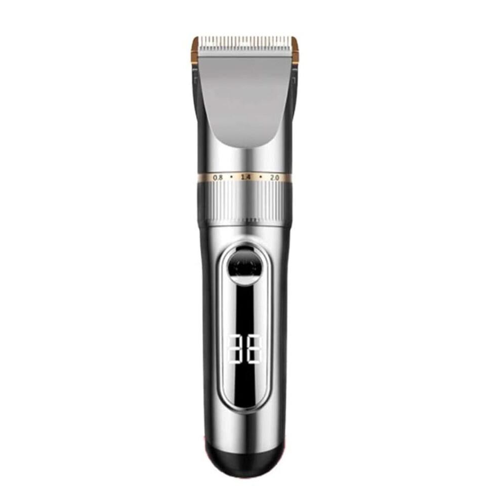 Cordless Hair Clippers for Men with LCD Display, Waterproof Electric Hair Trimmer, USB Rechargeable