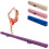Trave di equilibrio pieghevole per ginnastica, 210 cm, antiscivolo, viola 1