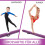 Trave di equilibrio pieghevole per ginnastica, 210 cm, antiscivolo, viola 5