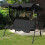 3-Seater Garden Swing with Adjustable Canopy 1