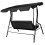 3-Seater Garden Swing with Adjustable Canopy 3