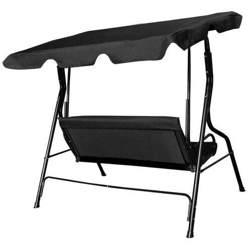 3-Seater Garden Swing with Adjustable Canopy 2