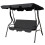 3-Seater Garden Swing with Adjustable Canopy 2