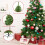 Artificial Christmas Tree, 180cm, PVC, Metal Stand 4