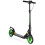 Adjustable Height Kids Scooter, Foldable, Black/Green Wheels 4
