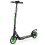 Adjustable Height Kids Scooter, Foldable, Black/Green Wheels 2