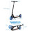 Kids Kick Scooter with LED Wheels, Adjustable Handle, Black/Blue 2